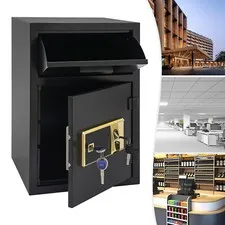 29*11cm Drop box Money and Mail Safe Box Sturdy Steel Fireproof Drop Slot