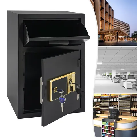 29*11cm Drop box Money and Mail Safe Box Sturdy Steel Fireproof Drop Slot