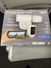 Feit Electric Smart Floodlight Security Camera 1080p HD 3000 Lumens WiFi White