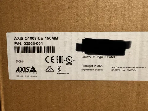 AXIS Q1808-LE 150mm Bullet Camera (02508-001) | factory sealed