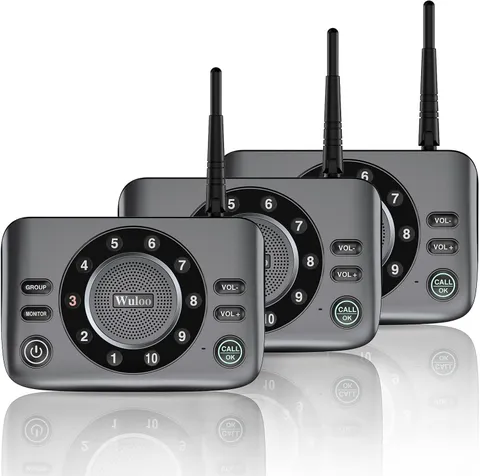 Hands-Free Two Way Intercoms Wireless for Home Business,  Upgrade Audio Intercom