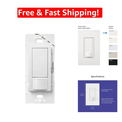 Energy-Efficient Maestro Motion Sensor Switch | 2 Amp | Smart Lighting Control