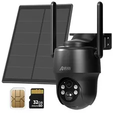 4G LTE Cellular Solar Security Camera Wireless Outdoor,No WiFi