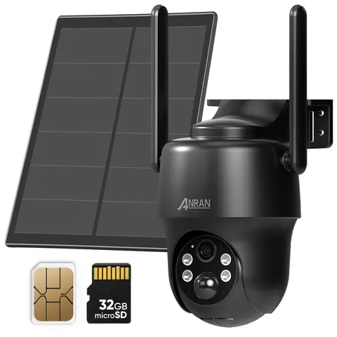 4G LTE Cellular Solar Security Camera Wireless Outdoor,No WiFi
