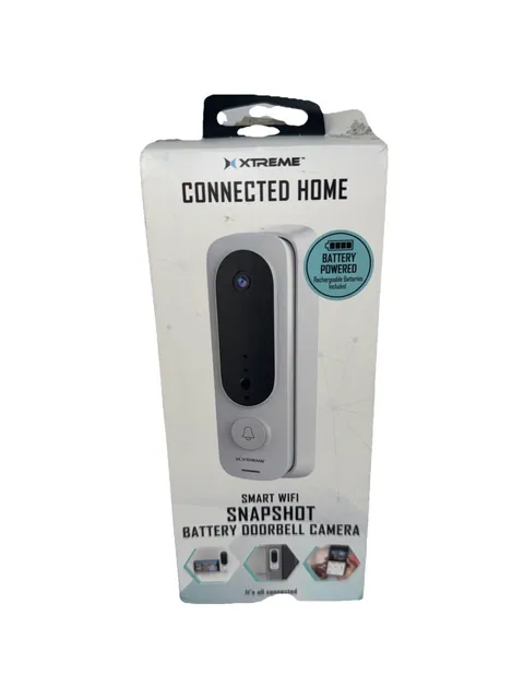 Xtreme Connected Home Smart WIFI Snapshot Doorbell Camera •Android 7.0+ /iOS 11+