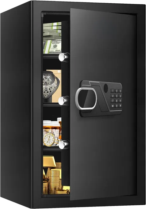 5.1 Cuft Large Home Safe Fireproof Waterproof Anti-Theft Fireproof Safe Box W/