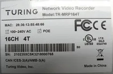 Turing TR-MRP16 / TR-MRP164T Network Video Recorder