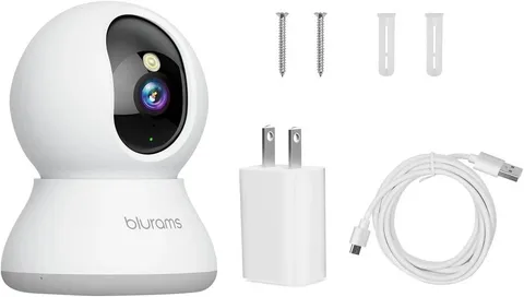 Security Camera 2K, blurams Baby Monitor Dog Camera 360-degree for Home Security