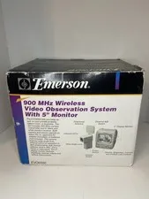 Emerson 900 MHz Wireless Observation System W 5” Monitor Vintage Home Security 