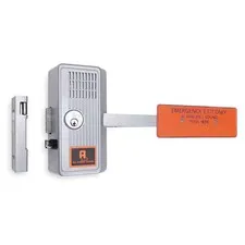 Alarm Lock Emergency Exit Door Alarm,99dB,Chrome 250XUS28 Alarm Lock 250XUS28