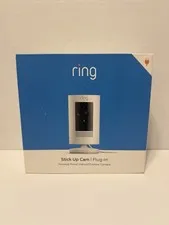 Ring Stick Up Cam Plug-In Indoor/Outdoor 1080p Wired Security Camera