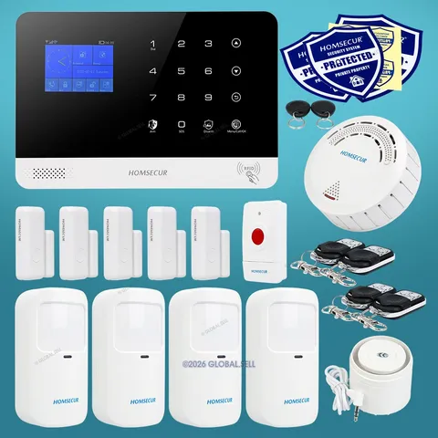 HOMSECUR Alarm System For Home Security Wireless Sensor Include Emergency SOS