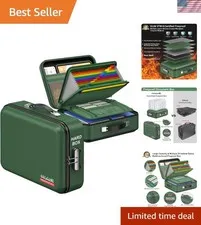 Fireproof Document Folder, Hard Fireproof Waterproof Document Box with Lock C...