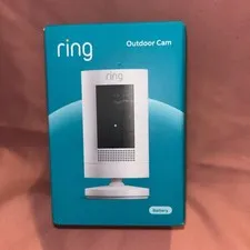 White - Ring Outdoor Cam (Stick Up Cam) Battery . New Factory Sealed