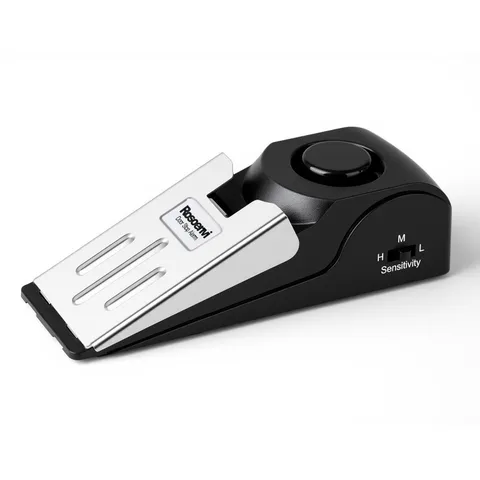 1 Pack Door Stop Alarm, Door Stopper with 120DB Security Alarm, Floor Wedge D...