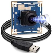 1080P USB Module, Fisheye Wide Angle, UVC Webcam Board 1080P/30fps, 480P/100f...