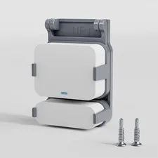 Garage Door Bracket for SimpliSafe Alarm Contact Sensor | Secure Mount Gray