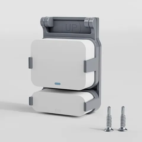 Garage Door Bracket for SimpliSafe Alarm Contact Sensor | Secure Mount Gray