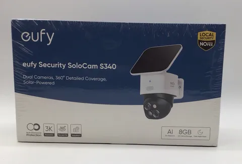 EUFY SECURITY SOLOCAM S 340 DUAL SOLAR POWERED CAMERA - SEALED