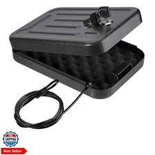 Portable Security Lock Box - Gun Safety, Money, and Document Safe - Personal ...
