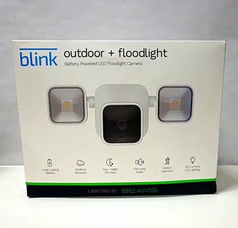 Blink Outdoor + Floodlight Wireless Wi-Fi Alexa Battery Cam w/ Sync Module 2