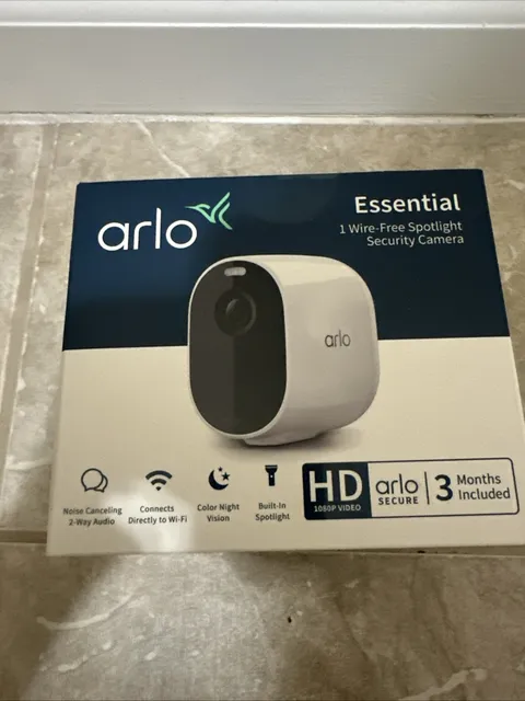 Arlo Essential Spotlight Single Wireless Indoor Outdoor Camera