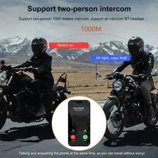 Motorcycle Intercom Helmet BT Headset Compatible With A Variety Of Helmets KODR