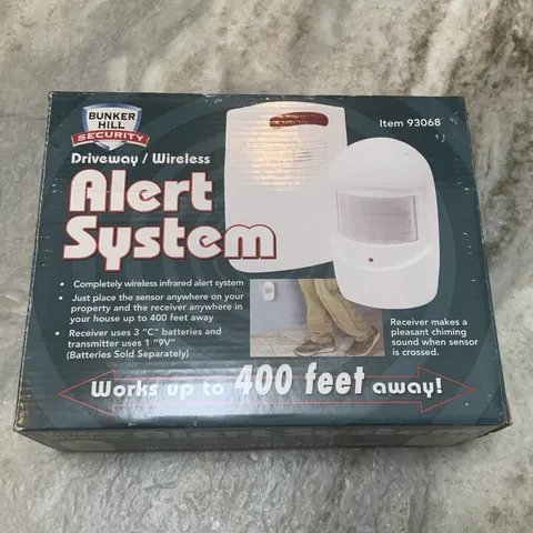 Battery Operated Wireless Driveway Alarm Alert Security System Bunker Hill 93068