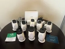 Arlo Pro 2 Arlo Pro Camera Setup 8 cameras With Arlo Hub Plus extra NO BATTERIES