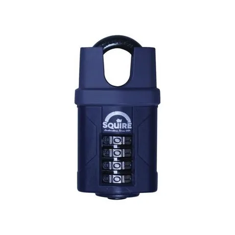 Squire CP50CS Combination Padlock 4-Wheel Closed Shackle 50mm HSQ{CP50CS}