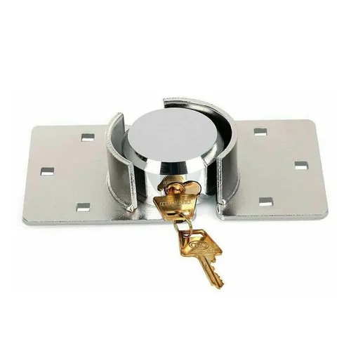 ‌73mm Heavy Duty Round Padlock Hasp Set for Shutter Door Shed Lock‌❄