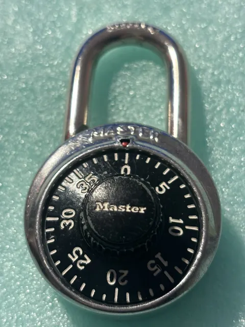 2 Master 3 DIGIT COMBINATION DIAL PAD LOCK~BLACK