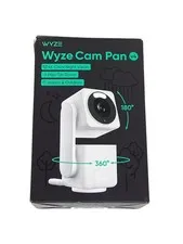 Wyze Cam Pan v4 4K UHD Indoor Outdoor Pan Tilt Security Camera White Open Box