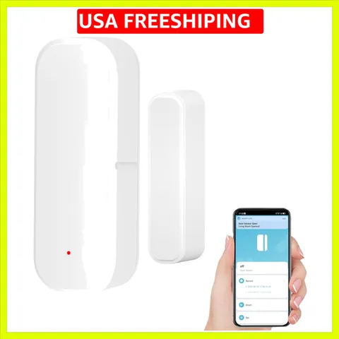 Smart WiFi Door Sensor: Wireless Window Sensor with App Notification Alert, T...