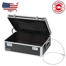 Black Locking Storage Chest with Combination Locks for Dorms