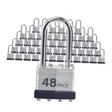 Keyed Alike Laminated Steel Padlocks with Long Shackle for 48P,Long Shackle