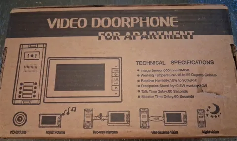 7" Wired Video Door Phone Intercom Kit with Dual-way Intercom for 3 Apartment