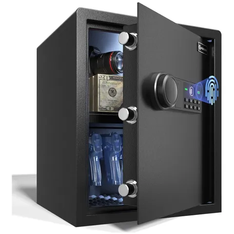 Quick-Access Biometric Gun Safe for Home/Office - 1.69 Cu Ft