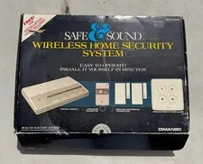 Vintage Dimango Safe & Sound Wireless Home Security System RC2000 New 