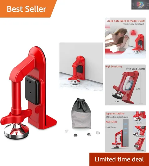 Upgraded Portable Door Stop Alarm — Secure, Loud, and Travel-Ready