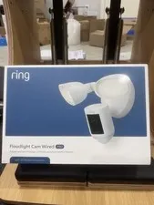 Ring Floodlight Cam Wired Pro w/ Birds Eye View 3D Motion Detection White