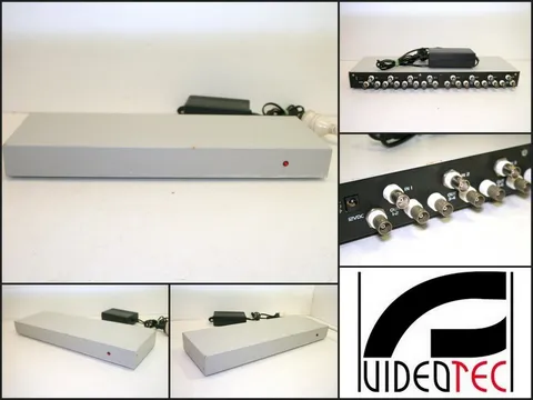 VIDEOTEC VD816PR1 19" 1U Rack VD Video Distributor Security 8 Inputs 16 Outputs