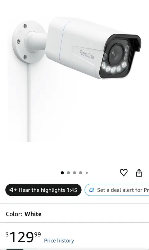 REOLINK RLC-811A PoE IP Wired Security Camera 4K - 123° FoV, 5X Optical Zoom ...