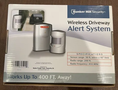 Bunker Hill Wireless Driveway Alert System, 400ft Range, Battery Powered