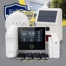 HOMSECUR Wireless WIFI 4G GSM LCD Burglar 4.3" Alarm System Touch Screen