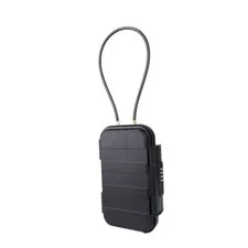 Travel Friendly Storage Box with 4 Digit Combination Lock and Detachable Cable