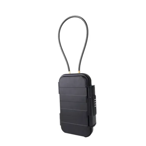 Travel Friendly Storage Box with 4 Digit Combination Lock and Detachable Cable