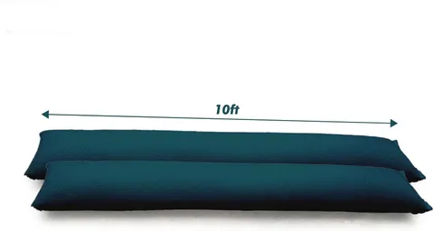10FT Water Activated Flood Barriers for Home Door, Sandless Sand Bags for anti F