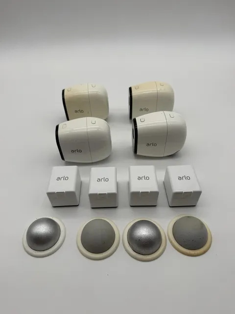 Lot Of 4 Netgear Arlo Pro VMC4030 Camera W/Batteries UNTESTED AS/IS for Parts