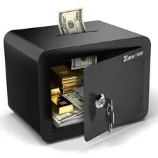 Small Safe, Locker Safes with Key and Coin Slot, Little Safes for Money, Chea
